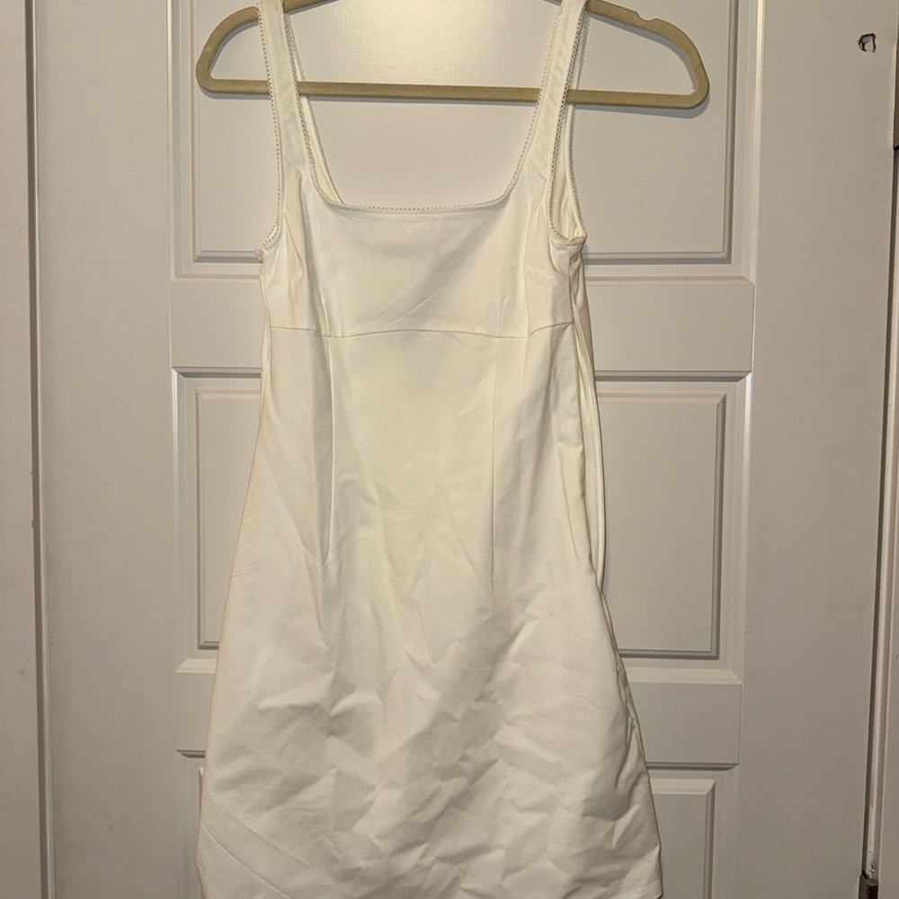 H&M White Mini Dress